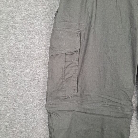 BC Clothing Men's XXL  x 30 Gray Hiking Convertible Outdoor Cargo Pants - Picture 7 of 14
